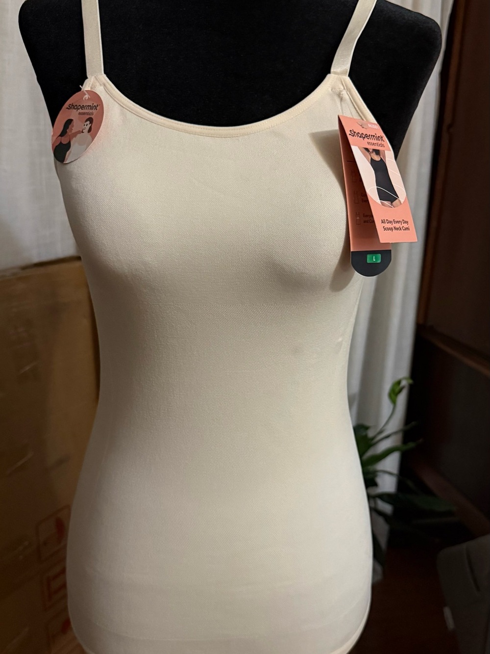Shapermint Women's Seamless Cream Cami Tank